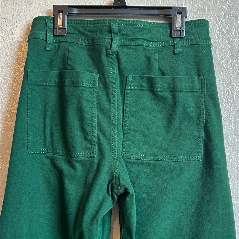 Antonio Melani Emerald Green ankle cropped jeans size 4 - Picture 4 of 5